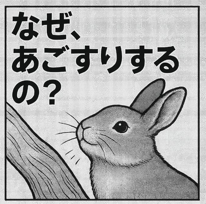 うさぎがあごすりする理由｜においづけと縄張りアピールの意味を解説