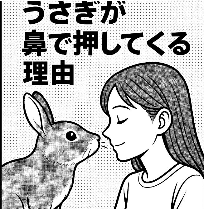 うさぎが鼻で押してくる理由｜つんつん行動に隠された気持ちとは