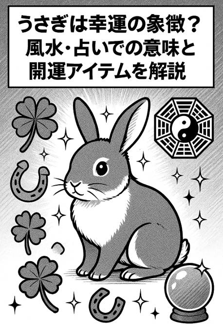 うさぎは幸運の象徴?風水・占いでの意味と開運アイテムを解説