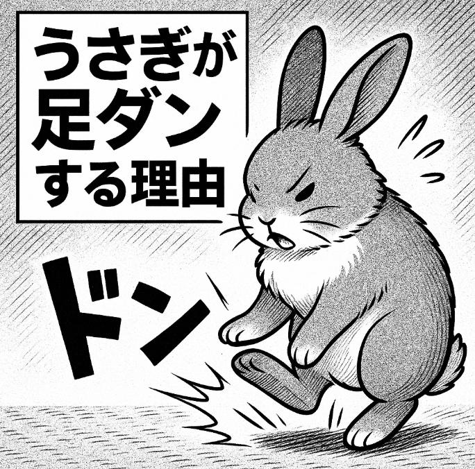 うさぎが足ダンする理由｜怒り・不安・警戒のサインを読み解く