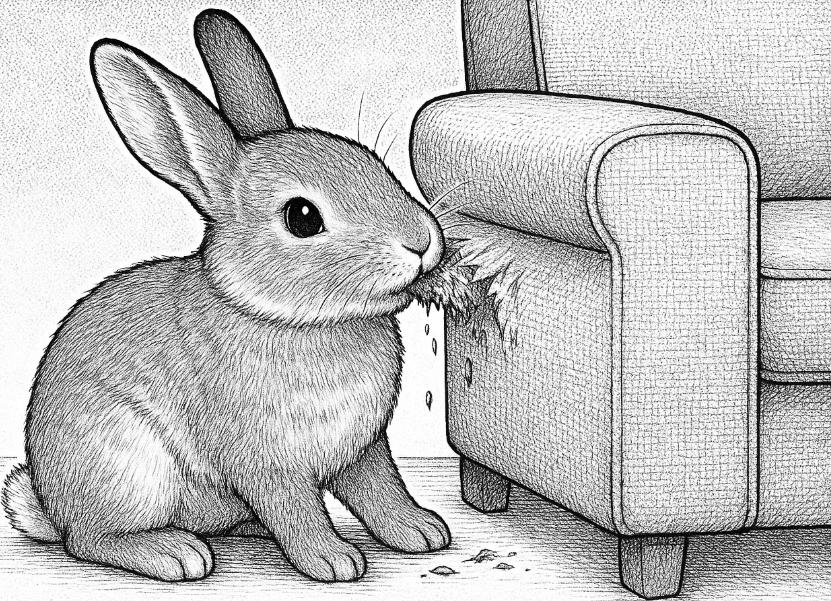 うさぎがかじる家具を守る方法｜放し飼いでも安心な噛み癖対策7選
