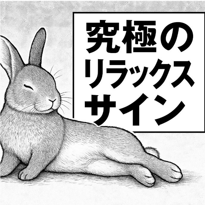 うさぎがごろんと寝転がる意味｜リラックス度を見分けるサイン